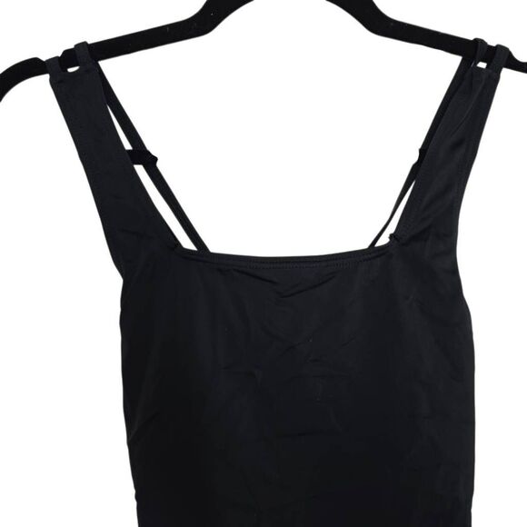 Balera Women's Size Small Black Cross Back Square Neck Dance Leotard - Picture 4 of 6